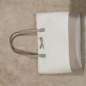 Off White and Grey Kate Spade Tote